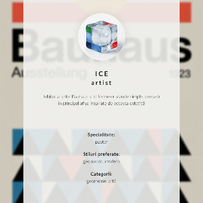 Impression sur toile Un grand cercle bleu sur des lignes noires et blanches