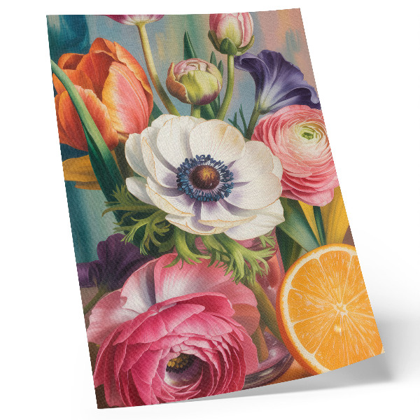 Impression sur toile Des fleurs pleines de vie et de couleur sans virgules