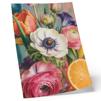 Impression sur toile Des fleurs pleines de vie et de couleur sans virgules