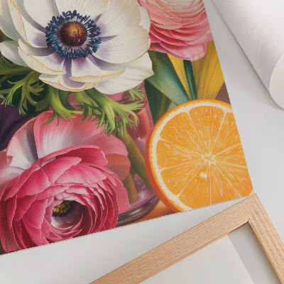 Impression sur toile Des fleurs pleines de vie et de couleur sans virgules