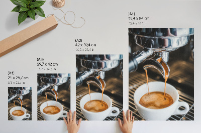 Impression sur toile Boisson expressive en tasse blanche moderne