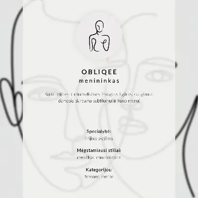Impression sur toile croquis minimaliste moderne représentant le contour d'un visage