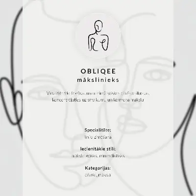 Impression sur toile croquis minimaliste moderne représentant le contour d'un visage