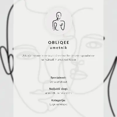 Impression sur toile croquis minimaliste moderne représentant le contour d'un visage