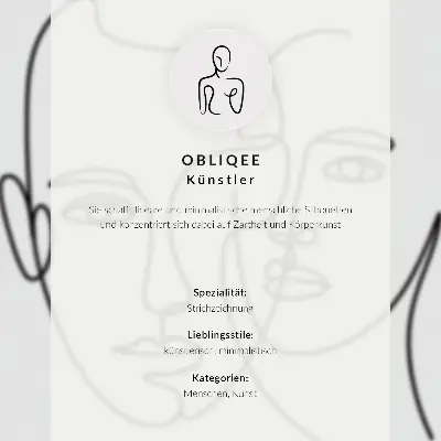 Impression sur toile croquis minimaliste moderne représentant le contour d'un visage