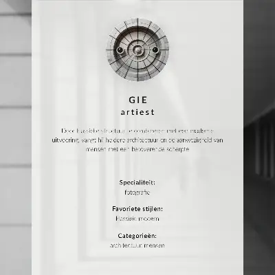 Affiche décorative représentant une colonne élégante ornée d'un ange dans un style architectural moderne