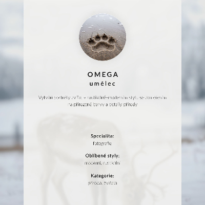 Impression sur toile Portrait de cheval, hiver, calme, naturel, harmonie