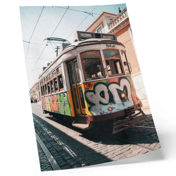 Décoration murale tramway, graffiti et architecture urbaine