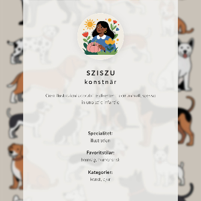 Affiche décorative Un chaton sur fond gris dans un style minimaliste