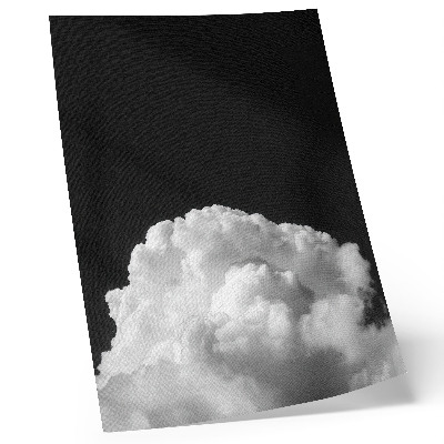 Impression sur toile Des nuages ​​sur fond noir, sans détails superflus.