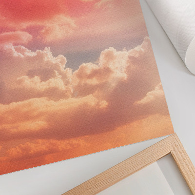 Affiche décorative Nuages ​​pastel, coucher de soleil paisible