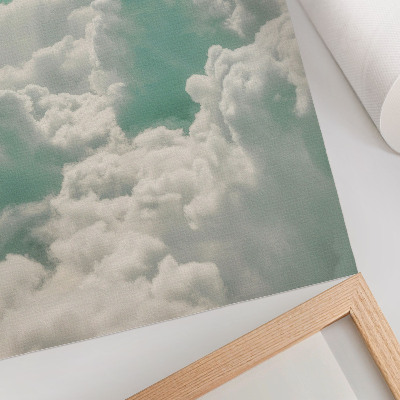 Décoration murale Des nuages ​​dans le ciel bleu, la paix, l'harmonie