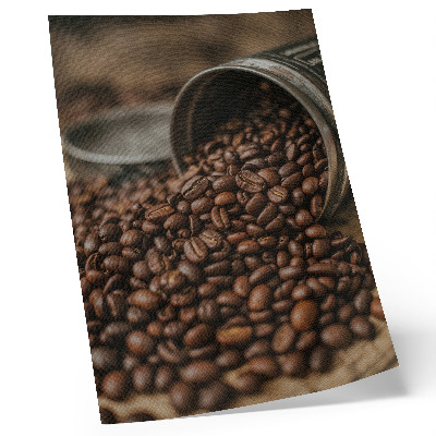 Affiche décorative Grains de café dispersés directement de la boîte