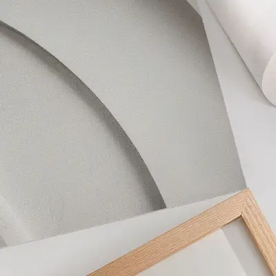 Décoration murale composition minimaliste aux courbes blanches