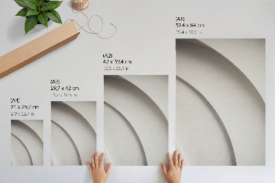 Décoration murale Une composition minimaliste aux courbes blanches