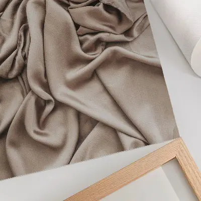 Décoration murale matière beige aux plis délicats pour une ambiance chaleureuse