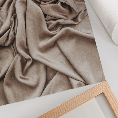 Décoration murale Matière beige, plis délicats, ambiance chaleureuse