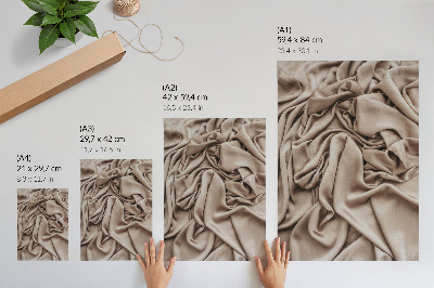 Décoration murale Matière beige, plis délicats, ambiance chaleureuse