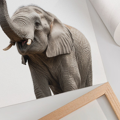 Affiche décorative Éléphant avec une bulle modernité humour douceur