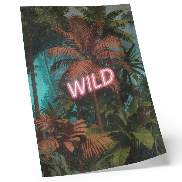 Décoration murale Feuilles tropicales, enseigne lumineuse au néon, fraîcheur