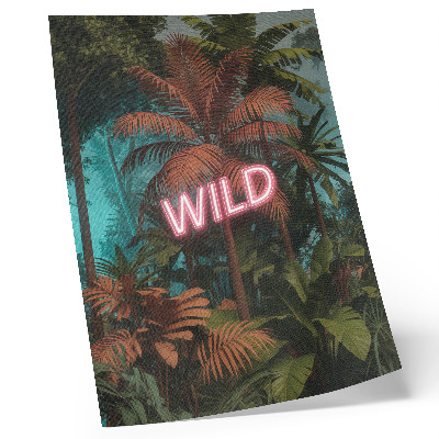 Décoration murale Feuilles tropicales, enseigne lumineuse au néon, fraîcheur