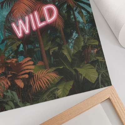Décoration murale Feuilles tropicales, enseigne lumineuse au néon, fraîcheur
