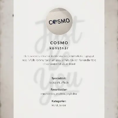 Affiche décorative à texte humoristique au style minimaliste et contrasté