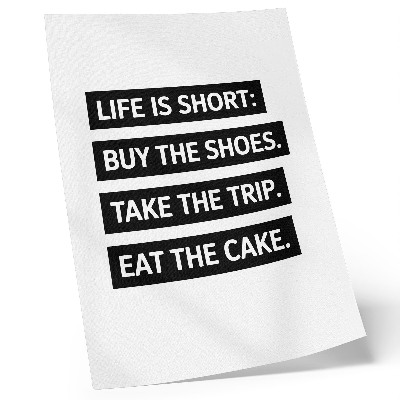 Impression sur toile Lettres sur fond noir, typographie inspirante