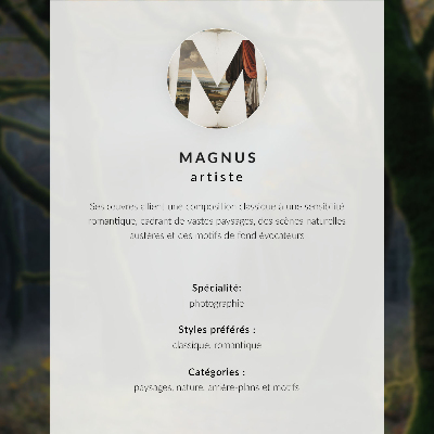 Décoration murale Bateau brumeux sur le lac, arbres verts, reflets dans l'eau