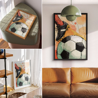 Impression sur toile Une touche sportive, de belles couleurs, une composition dynamique