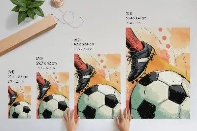 Impression sur toile une décoration dynamique aux couleurs éclatantes et à l'esprit sportif