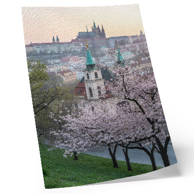 Décoration murale Au printemps, la ville se pare de mille feux grâce à ses arbres en fleurs et ses clochers.