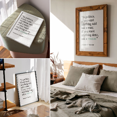 Impression sur toile Citation minimaliste inspirante sur la simplicité