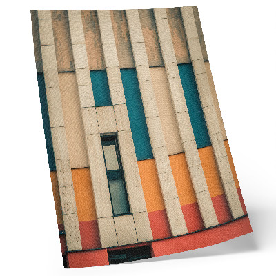 Affiche décorative Panneaux de façade colorés dans une composition rythmique