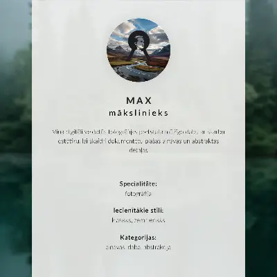 Affiche décorative harmonie des reflets des montagnes grises sur le lac