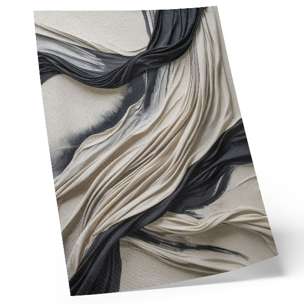 Décoration murale Des vagues de tissu fluides d'une élégance moderne