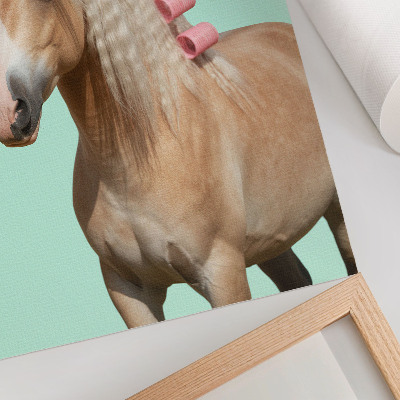 Décoration murale Rouleaux pour robe légère de cheval, couleur menthe pastel