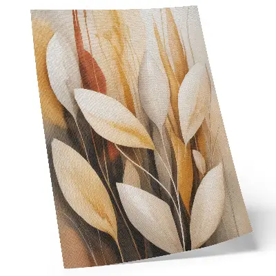 Affiche décorative feuilles élégantes empreintes de simplicité et d'harmonie des couleurs