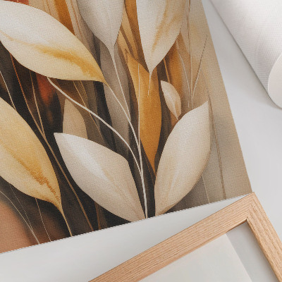 Affiche décorative Feuilles élégantes, simplicité et harmonie des couleurs