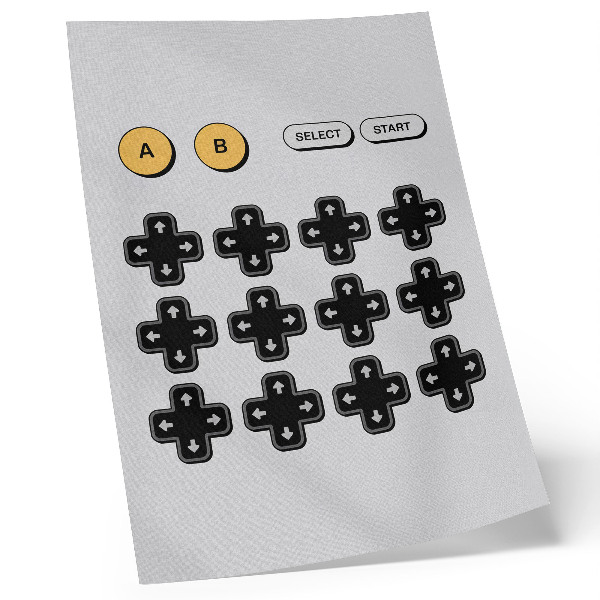 Affiche décorative Manette de jeu minimaliste rétro modernité