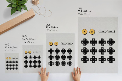 Affiche décorative Manette de jeu minimaliste rétro modernité