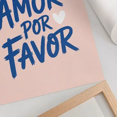 Décoration murale lettres en forme de cœur sur fond pastel