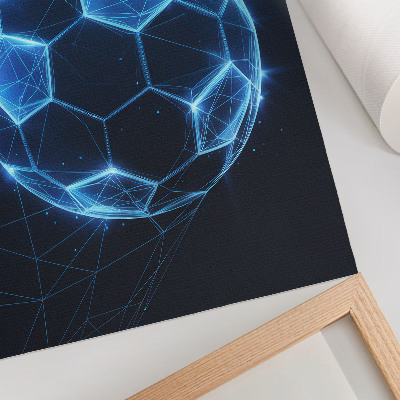 Affiche décorative lignes géométriques et lumières de la boule numérique