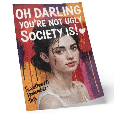 Affiche décorative représentant un portrait de femme inspirant l'énergie et le dynamisme