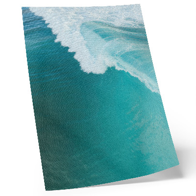 Impression sur toile Vagues turquoise de l'océan, atmosphère calme, harmonie