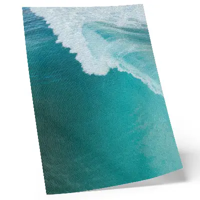 Impression sur toile vagues turquoise de l'océan dans une atmosphère calme et harmonieuse