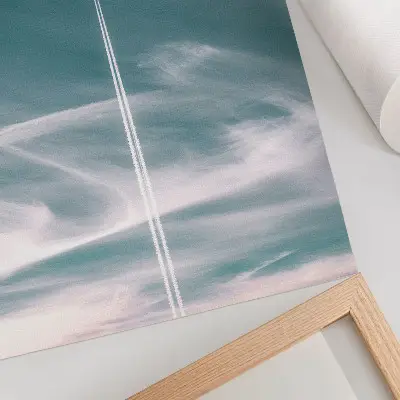 Impression sur toile ciel bleu inspirant la liberté
