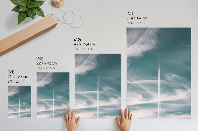 Impression sur toile ciel bleu, inspiration pour la liberté
