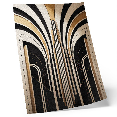 Impression sur toile Élégance moderne des arches, contraste Art déco
