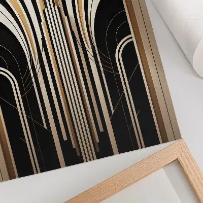 Impression sur toile élégance moderne des arches et contraste Art déco